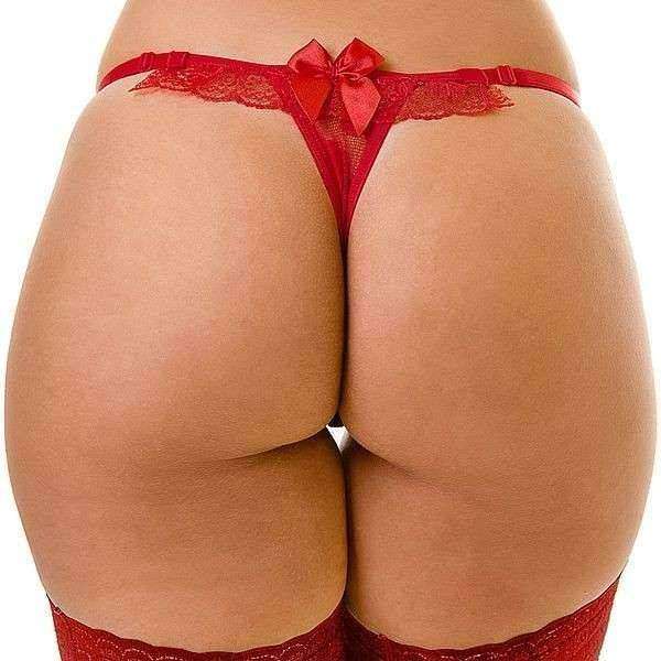 Tanga Liga com grampos para cinta liga.