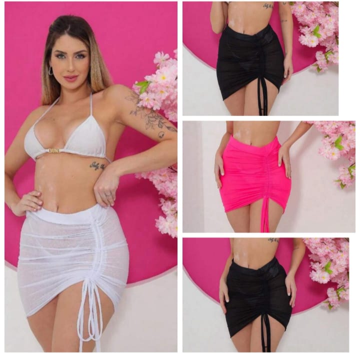 Saia Saída de Praia Curta - Moda Gringa