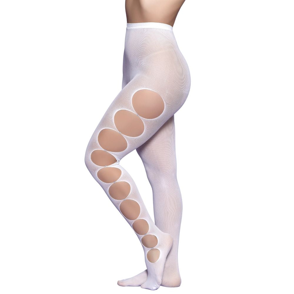 Meia Calça com Abertura nas Laterais detalhes em Strass