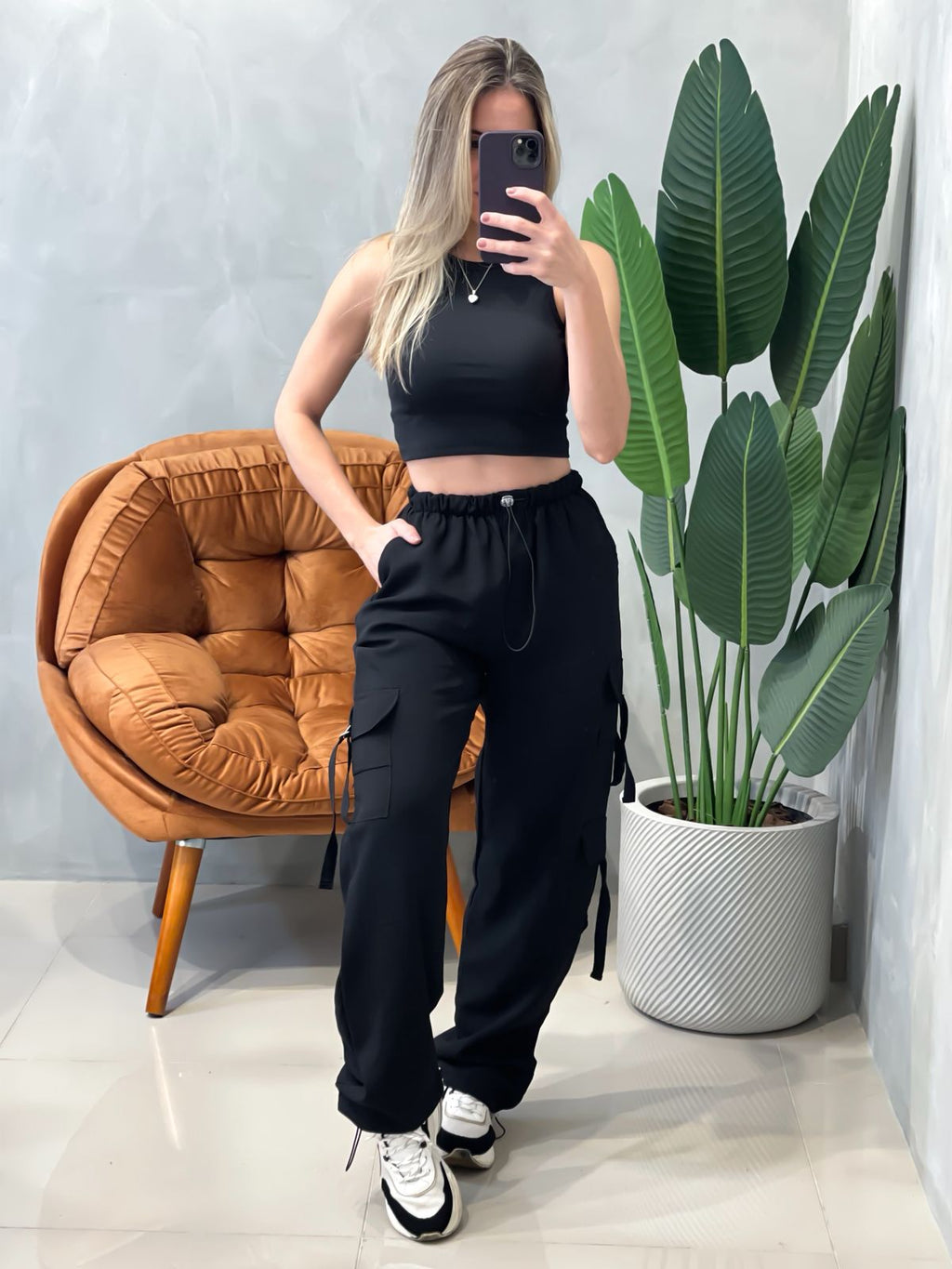 Calça em Alfaiataria Sensoriale Cargo Parachute