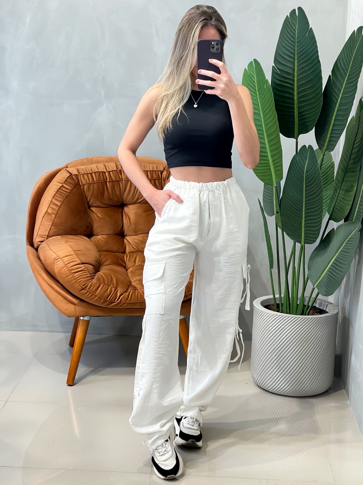 Calça em Alfaiataria Sensoriale Cargo Parachute