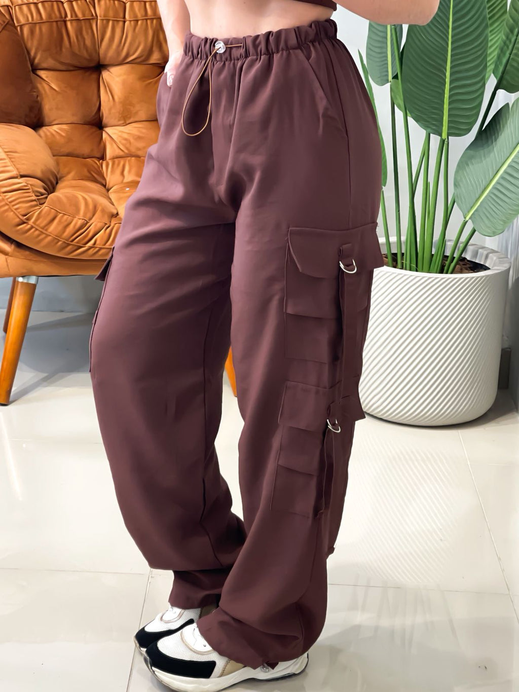 Calça em Alfaiataria Sensoriale Cargo Parachute