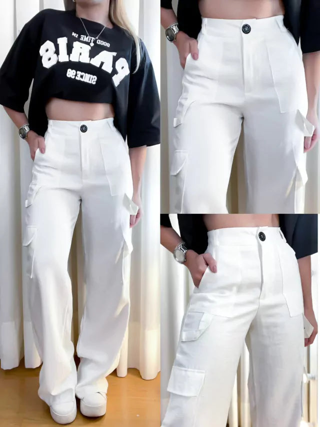 Calça em Alfaiataria Marrant Cargo Verena