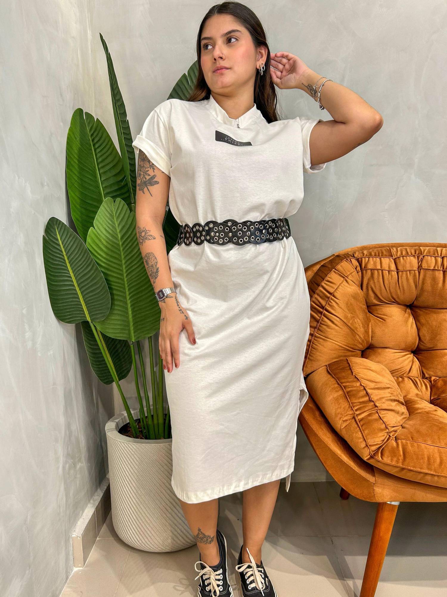 Camisão Vestido Midi Estampado Colcci Ref. 620