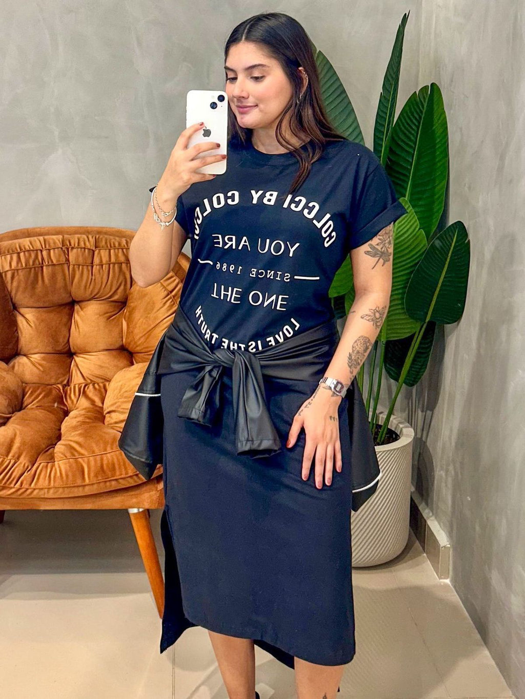 Camisão Vestido Midi Estampado Colcci Ref. 620