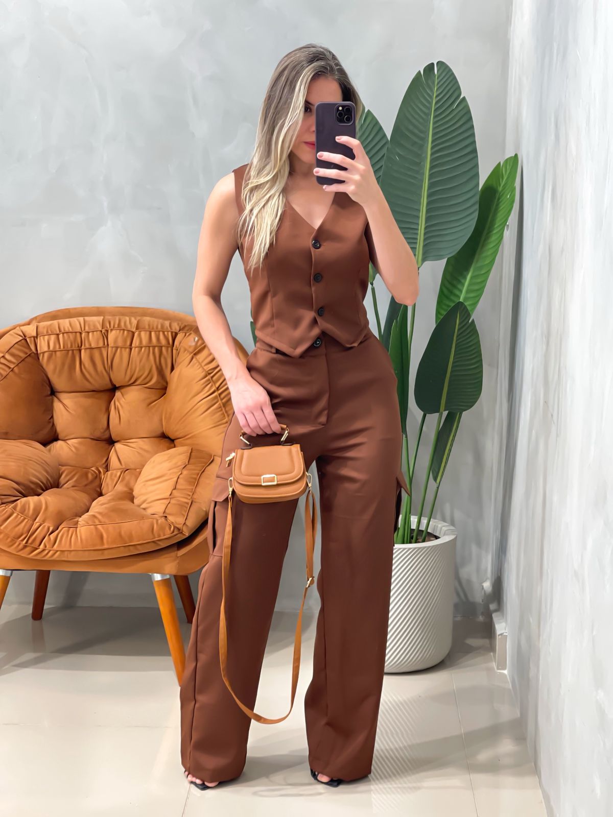 Colete em Alfaiataria Luara Ref. 1706