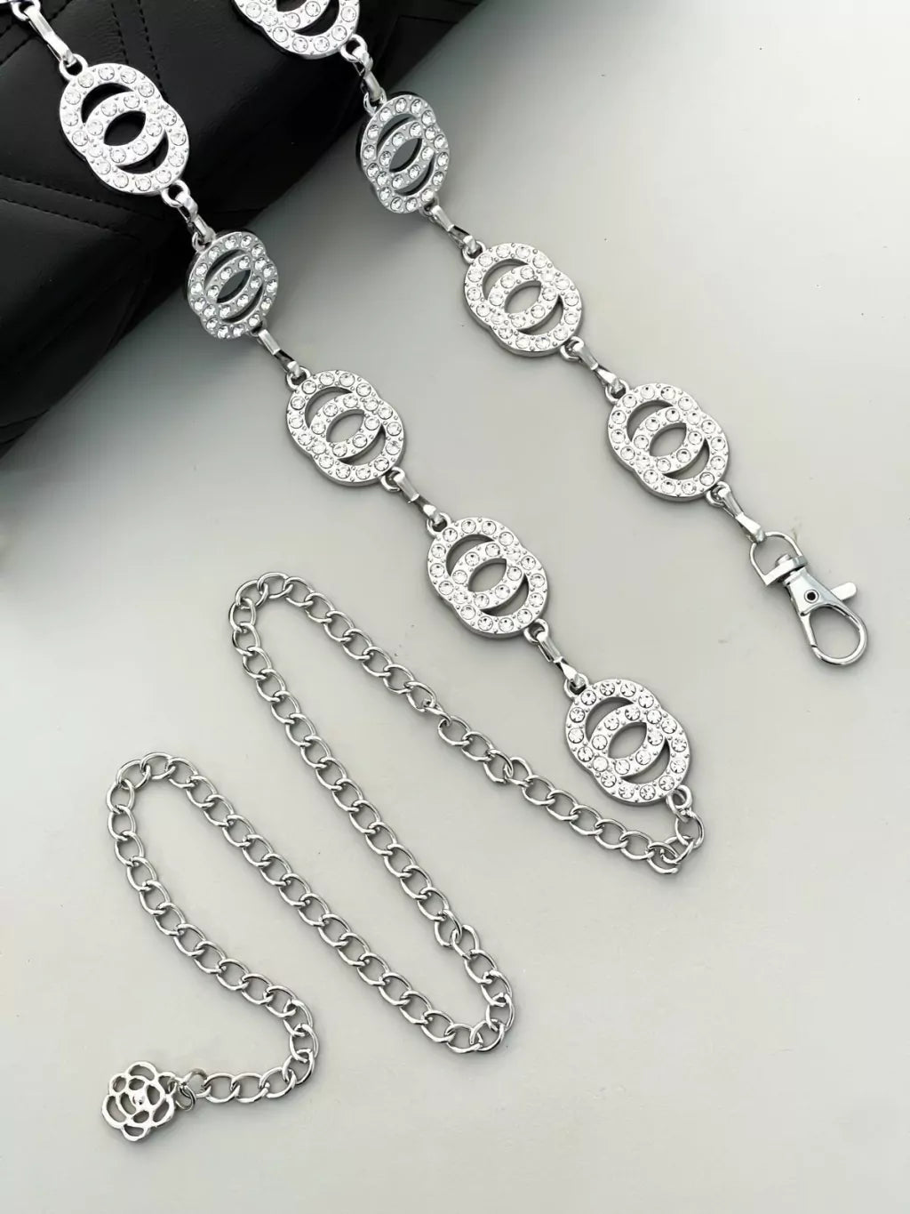 Cinto Feminino Corrente com Strass Neia ref.1063