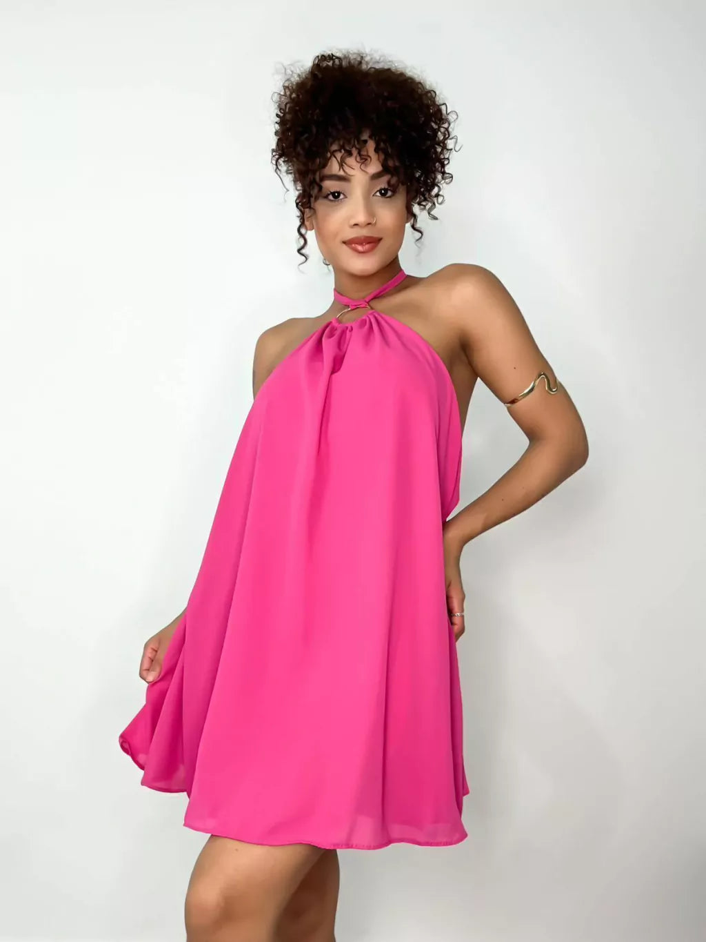 Macaquinho em Crepe Frente Única com Argola