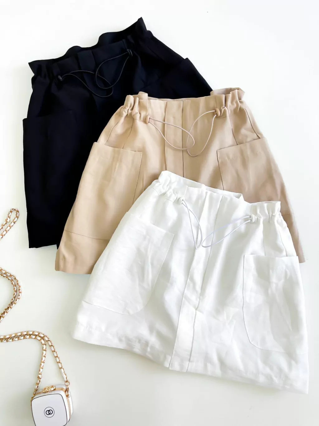 Short Saia Feminino Sensoriale com Bolso Lateral