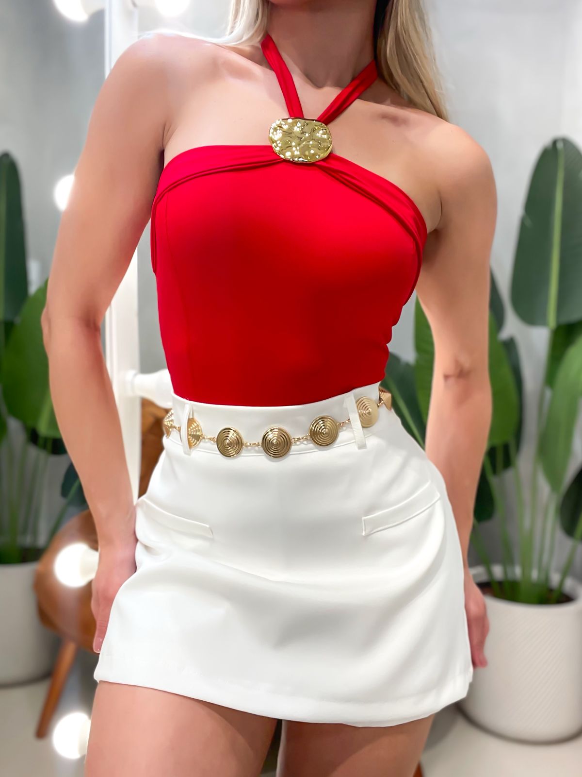 Body em Poliamida Frente Única com Fivela Marilia Ref. 1805